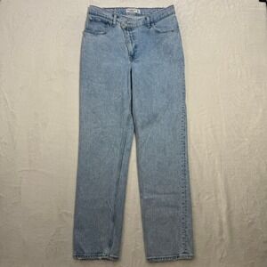 Abercrombie & Fitch Jeans Womens 28 6R Light Wash 90s Straight Criss Cross Waist